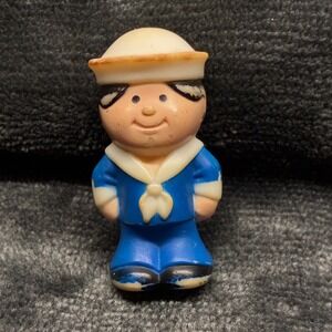 Vintage Kenner Tub Town Harbor Village Figure - Sailor Boy Yellow Hat toy 1982